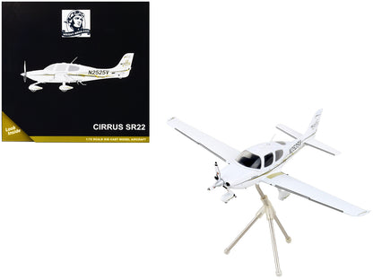 Cirrus SR22 Composite Aircraft "N2525V" White "Gemini General Aviation" Series 1/72 Diecast Model Airplane by GeminiJets