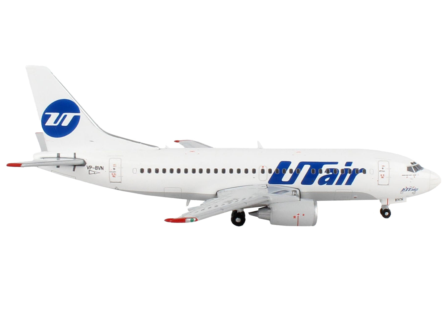 Boeing 737-500 Commercial Aircraft "UTair" White 1/400 Diecast Model Airplane by GeminiJets