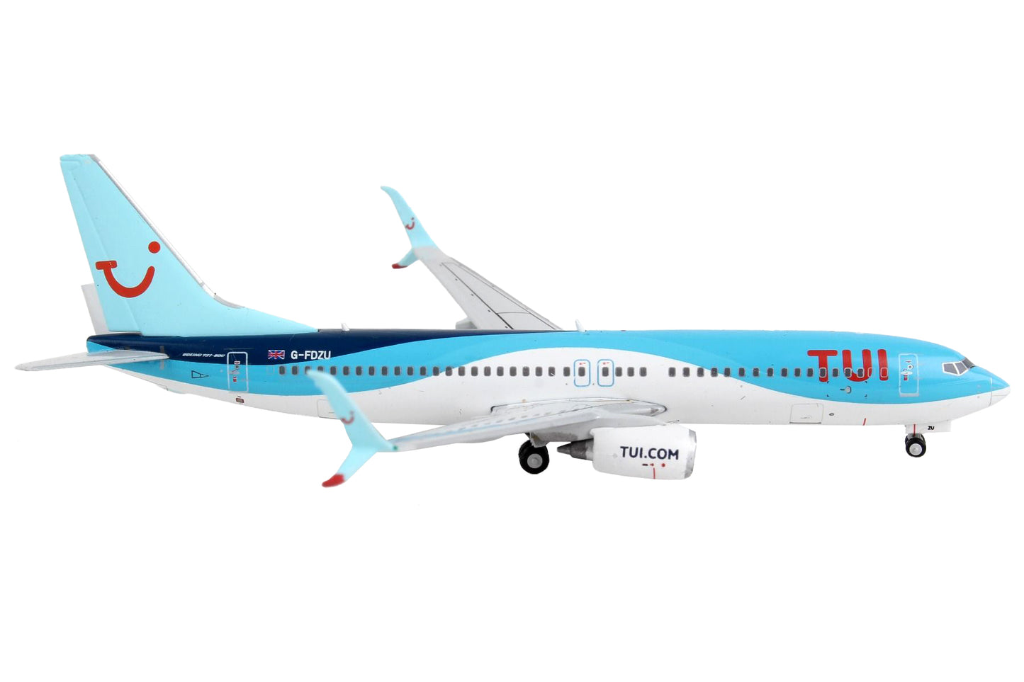 Boeing 737-800 Commercial Aircraft "TUI Airways" Blue and White 1/400 Diecast Model Airplane by GeminiJets