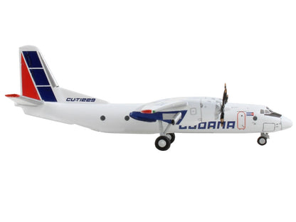 Antonov An-26 Commercial Aircraft "Cubana de Aviacion" White with Red and Blue Tail 1/400 Diecast Model Airplane by GeminiJets