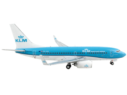 Boeing 737-700 Commercial Aircraft "KLM Royal Dutch Airlines" Blue and White 1/400 Diecast Model Airplane by GeminiJets