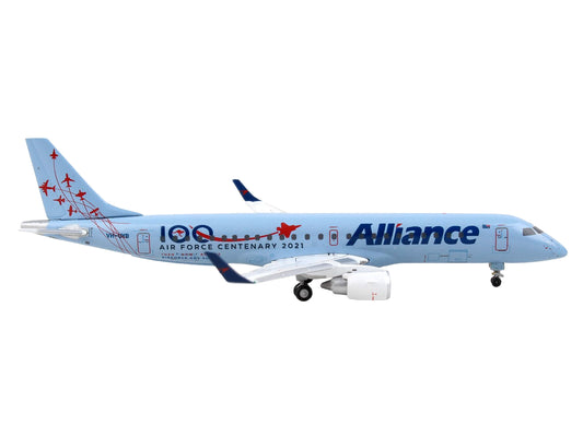 Embraer ERJ-190 Commercial Aircraft "Alliance Airlines - 100th Anniversary Royal Australian Air Force" Blue 1/400 Diecast Model Airplane by GeminiJets