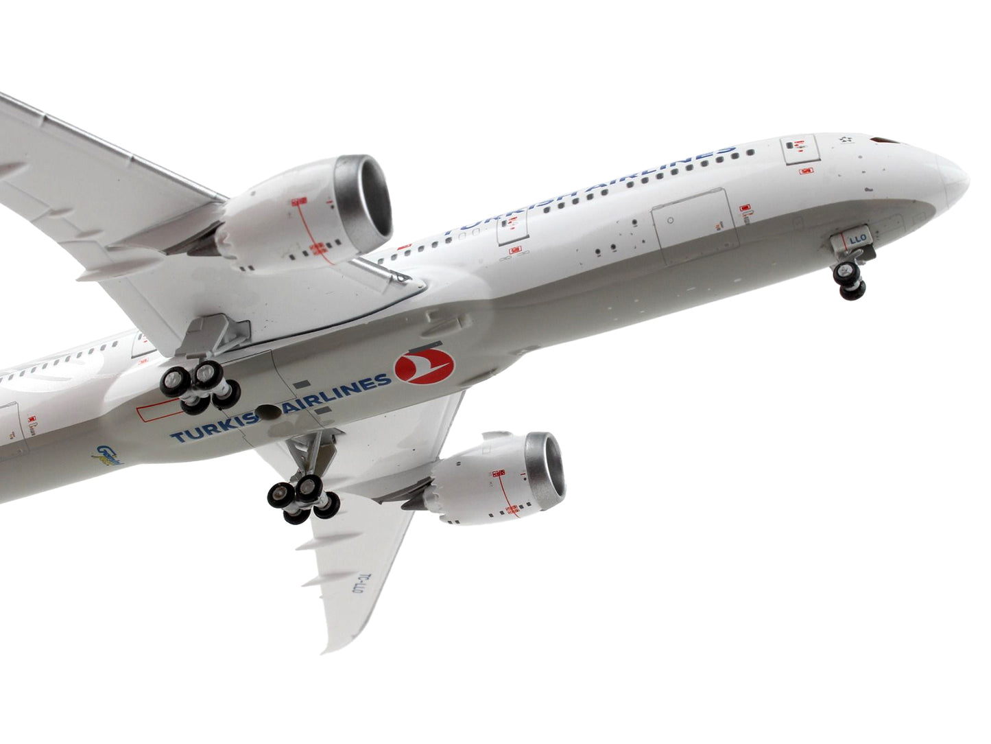 Boeing 787-9 Commercial Aircraft "Turkish Airlines" White with Red Tail 1/400 Diecast Model Airplane by GeminiJets