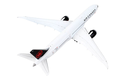 Boeing 787-9 Commercial Aircraft with Flaps Down "Air Canada" White with Black Tail 1/400 Diecast Model Airplane by GeminiJets