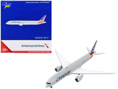 Boeing 787-9 Commercial Aircraft "American Airlines" Gray 1/400 Diecast Model Airplane by GeminiJets