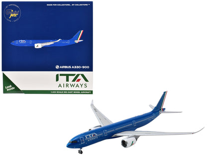 Airbus A330-900 Commercial Aircraft "ITA Airways" (EI-HJN) Blue 1/400 Diecast Model Airplane by GeminiJets