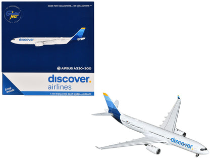 Airbus A330-300 Commercial Aircraft "Discover Airlines" (D-AIKK) White with Blue Tail 1/400 Diecast Model Airplane by GeminiJets