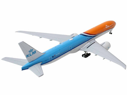 Boeing 777-300ER Commercial Aircraft "KLM Royal Dutch Airlines" (PH-BVA) Orange and Blue 1/400 Diecast Model Airplane by GeminiJets