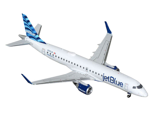 Embraer ERJ-190 Commercial Aircraft "JetBlue Airways" (N323JB) White with Blue Tail 1/400 Diecast Model Airplane by GeminiJets