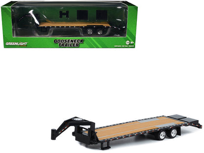 Gooseneck Trailer Black (In Box) 1/64 Diecast Model Car by Greenlight