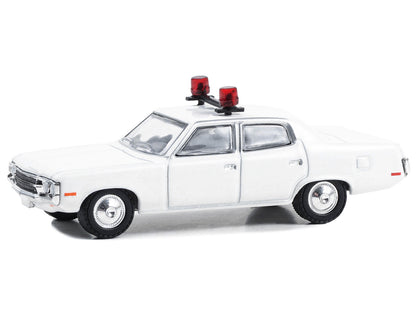 1971-78 AMC Matador Police Car White with Light Bar "Hot Pursuit - Hobby Exclusive" Series 1/64 Diecast Model Car by Greenlight