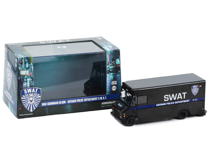 1993 Grumman Olson Van Black "Gotham Police Department S.W.A.T." 1/43 Diecast Model Car by Greenlight