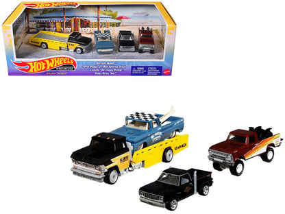 Hot Wheels "Premium" 2024 Set of 4 pieces Series J Diecast Model Cars by Hot Wheels