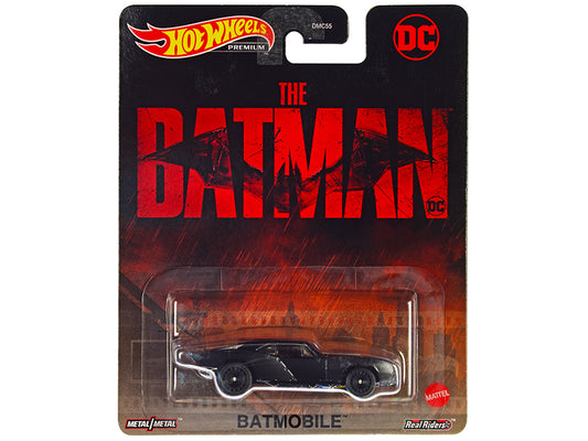 Batmobile Matt Black "The Batman" (2022) Movie "DC Comics" Diecast Model Car by Hot Wheels