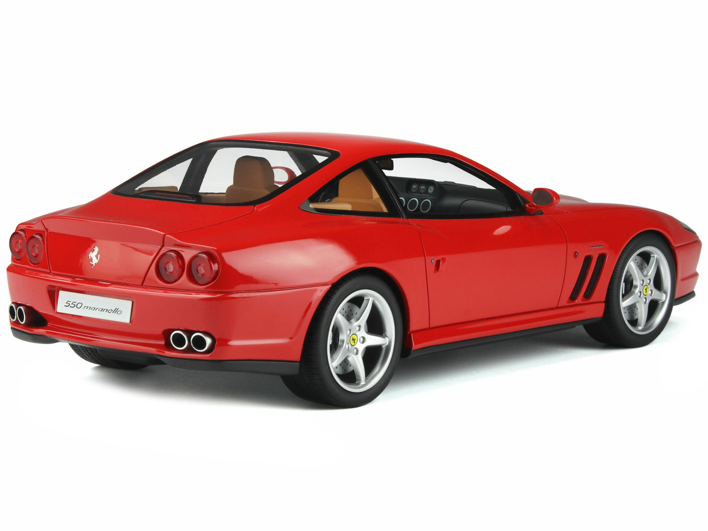 1996 Ferrari F550 Maranello Gran Turismo Rosso Corsa Red 1/18 Model Car by GT Spirit