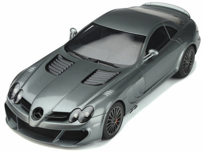 2010 Mercedes-Benz SLR MSO Edition Selenite Gray Metallic 1/18 Model Car by GT Spirit