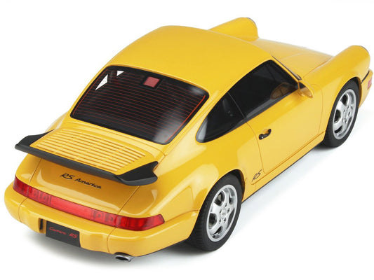 Porsche 964 RS America Yellow 1/18 Model Car by GT Spirit