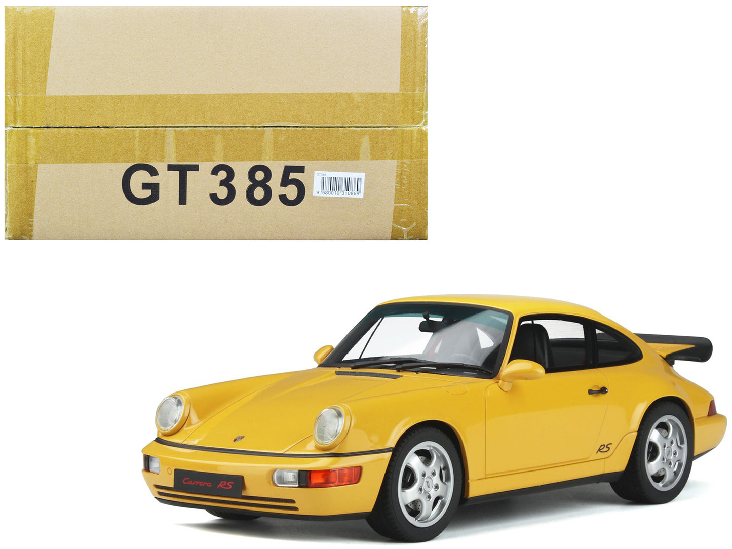 Porsche 964 RS America Yellow 1/18 Model Car by GT Spirit