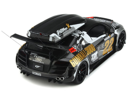 Audi R8 #22 "Gumball 3000" Rally Car with Ski Box 1/18 Model Car by GT Spirit