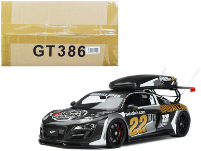 Audi R8 #22 "Gumball 3000" Rally Car with Ski Box 1/18 Model Car by GT Spirit