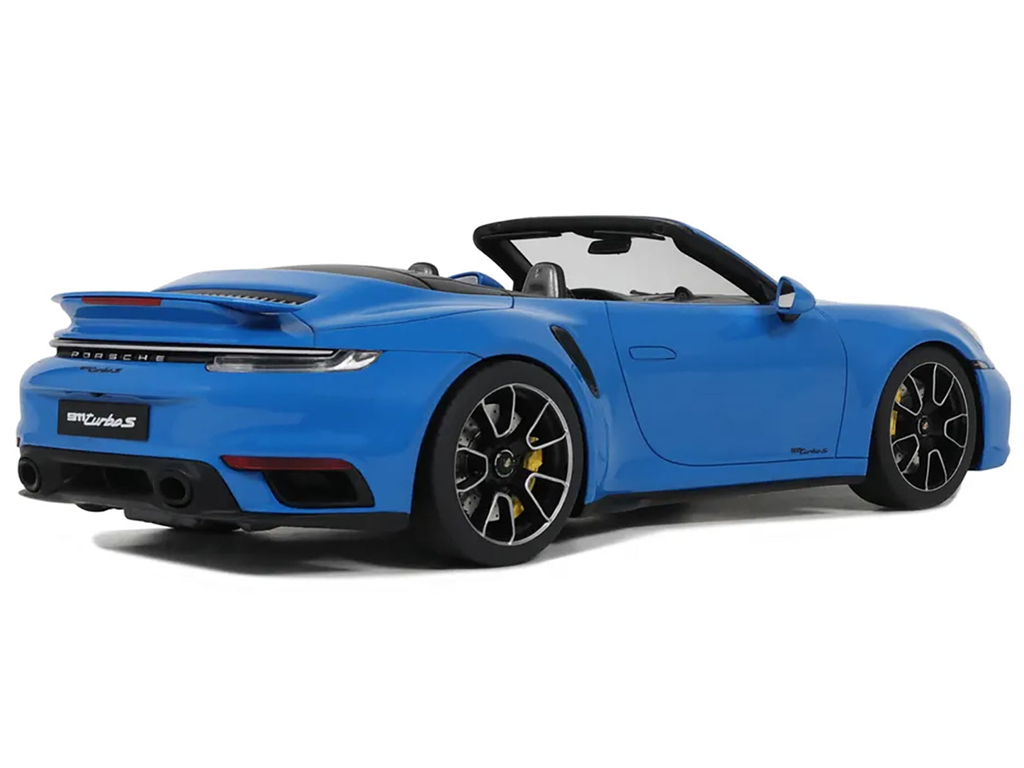 2020 Porsche 911 (992) Turbo S Cabriolet Blue 1/18 Model Car by GT Spirit