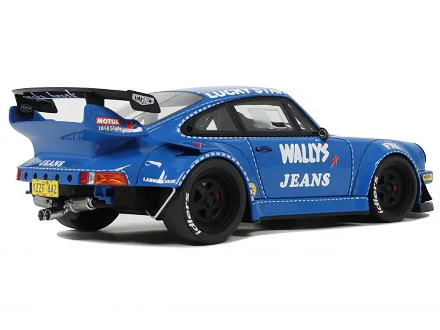 RWB Bodykit "OSHO Arrow" Blue 1/18 Model Car by GT Spirit