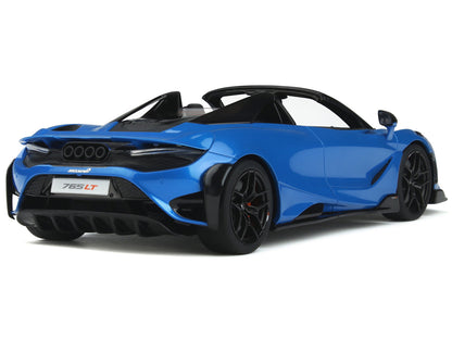 2021 McLaren 765 LT Spider Blue Metallic 1/18 Model Car by GT Spirit