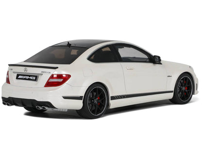 Mercedes-Benz C63 AMG 507 Diamond White with Black Top 1/18 Model Car by GT Spirit