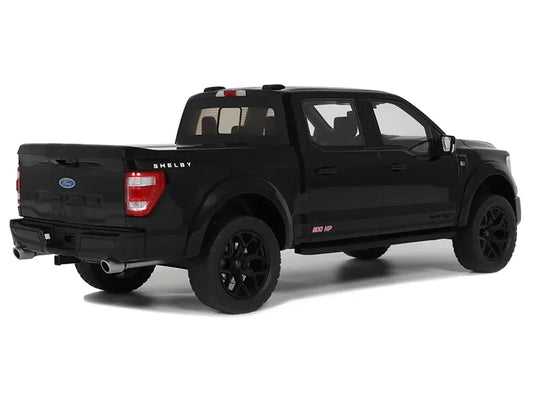 2024 Shelby F-150 Centennial Edition Pickup Truck Black 1/18 Model Car by GT Spirit