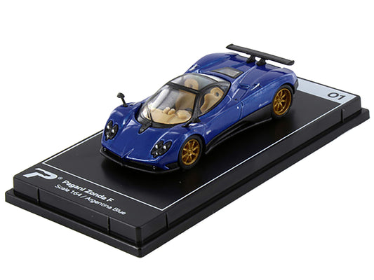 Pagani Zonda F Argentina Blue Metallic "Hypercar League Collection" 1/64 Diecast Model Car by PosterCars