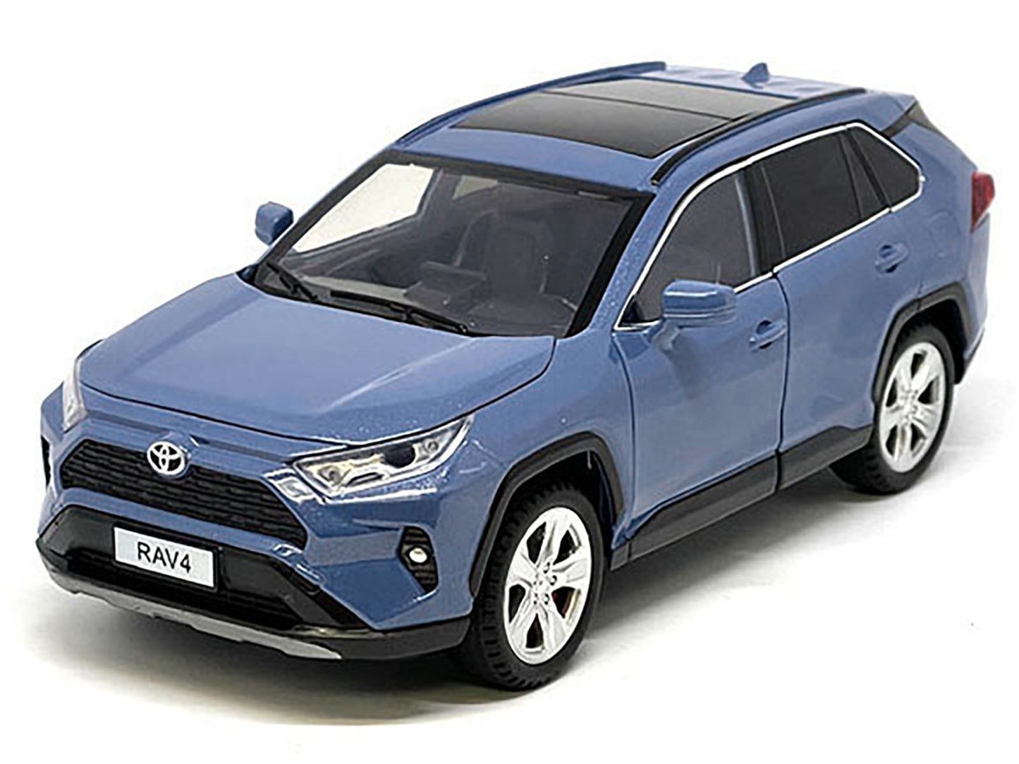 Toyota Rav4 Hybrid XLE Blue Metallic with Sunroof 1/24 Diecast Model Car