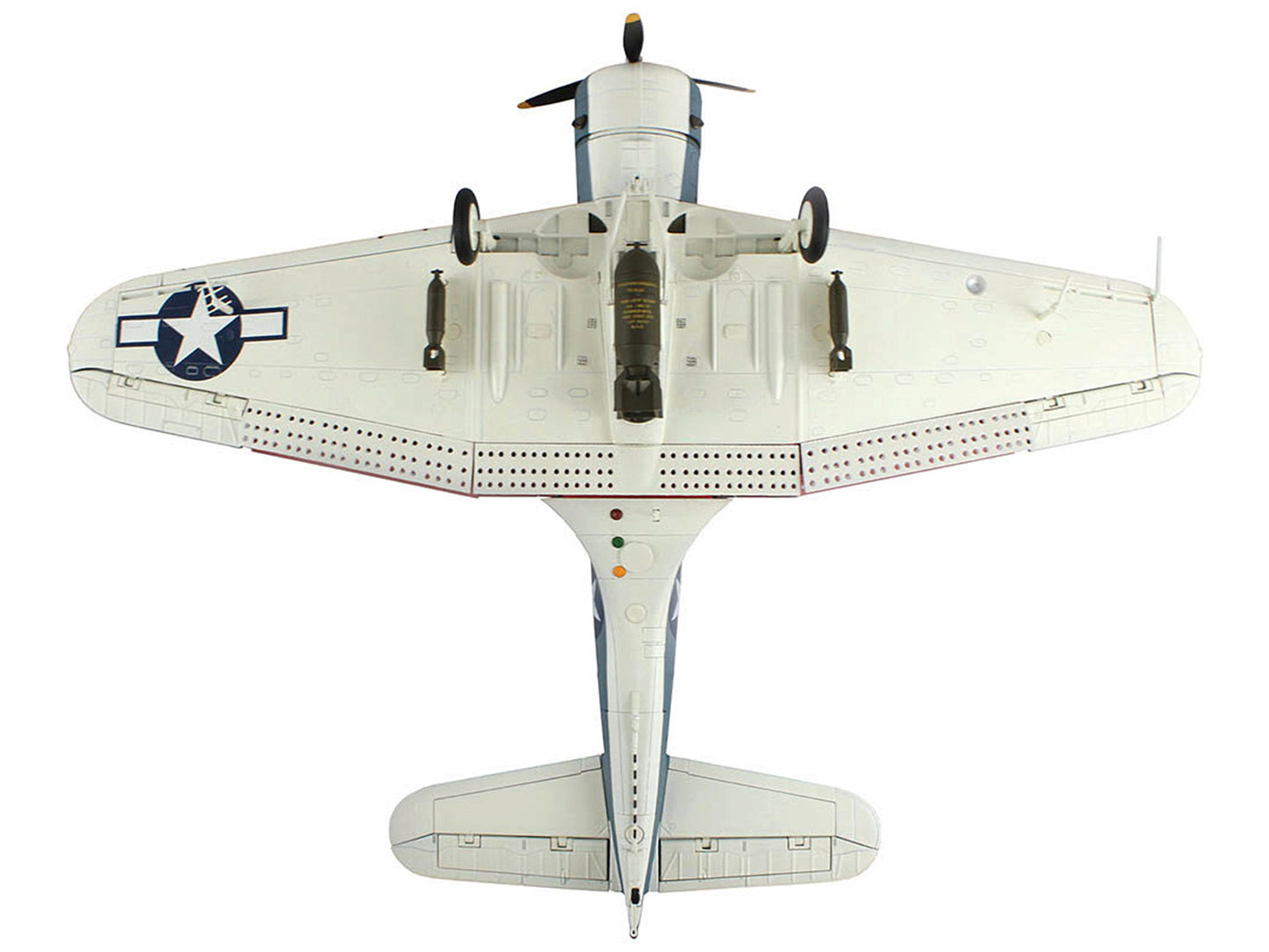 Douglas SBD-5 Dauntless Bomber Aircraft "Lt. Cook Cleland VB-16 USS Lexington Battle of the Philippine Seas" (1944) United States Navy "Premium Collection" 1/32 Diecast Model by Hobby Master