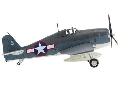 Grumman F6F-3 Hellcat Fighter Aircraft "Ruth-Less Lt. Oscar Chenoweth VF-38 Segi Point Airstrip New Georgia Island" (1943) United States Navy "Air Power Series" 1/72 Diecast Model by Hobby Master