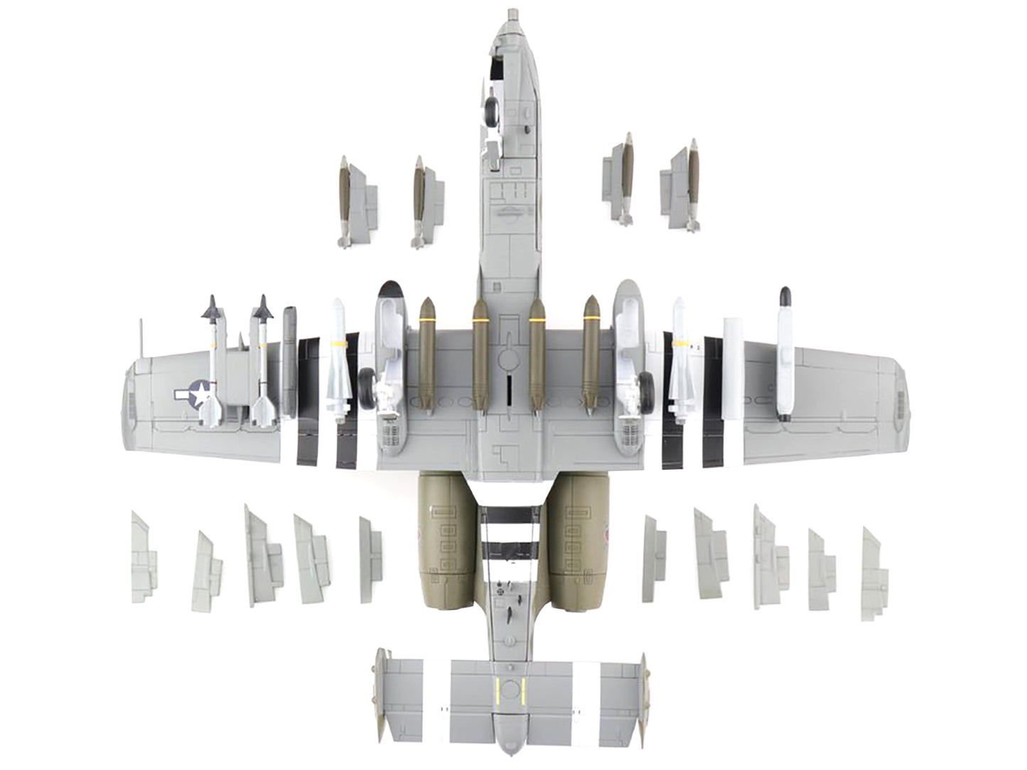 USAF A-10C Thunderbolt II Aircraft "75th Anniversary P-47 Scheme" "190th FS Idaho ANG" (May 2021) "Air Power Series" 1/72 Scale Model by Hobby Master