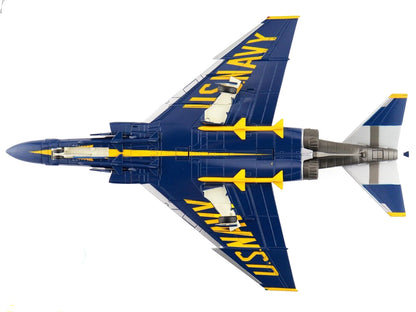 McDonnell Douglas F-4J Phantom II Fighter Aircraft "Blue Angels" with Number Decals United States Navy (1969) "Air Power Series" 1/72 Diecast Model by Hobby Master