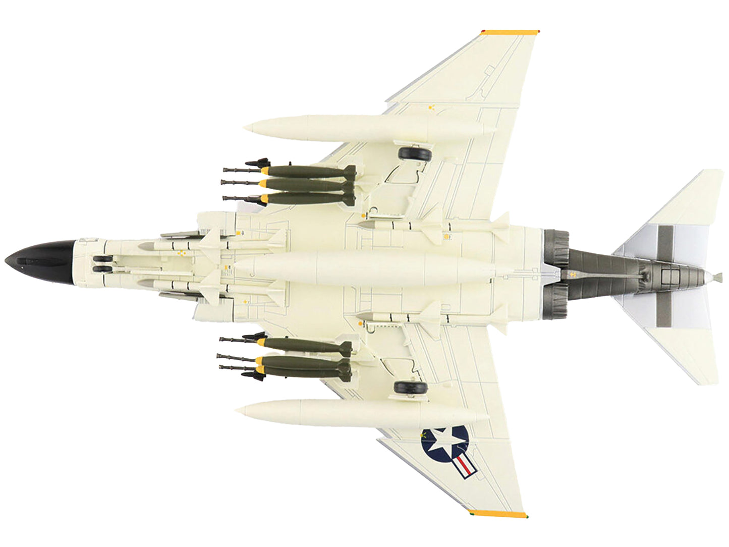 McDonnell Douglas F-4B Phantom II Fighter Aircraft "VF-84 'Jolly Rogers' USS Independence" (1964) United States Navy "Air Power Series" 1/72 Diecast Model by Hobby Master