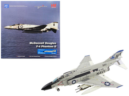 McDonnell Douglas F-4B Phantom II Fighter-Bomber Aircraft "VF-143 Pukin Dogs USS Constellation" (1967) United States Navy "Air Power Series" 1/72 Diecast Model by Hobby Master