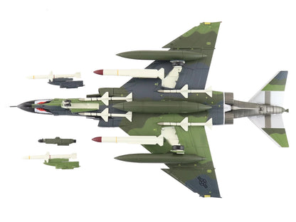 McDonnell Douglas F-4G Phantom II Fighter-Bomber Aircraft "Wild Weasel 52nd TFW Spangdahlem AB" (1985) United States Air Force "Air Power Series" 1/72 Diecast Model by Hobby Master