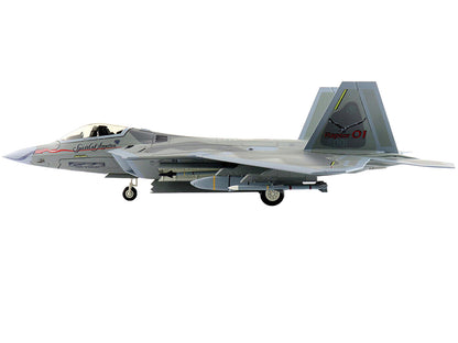 Lockheed F-22 Raptor Stealth Aircraft "Spirit of America" United States Air Force "Air Power Series" 1/72 Diecast Model by Hobby Master