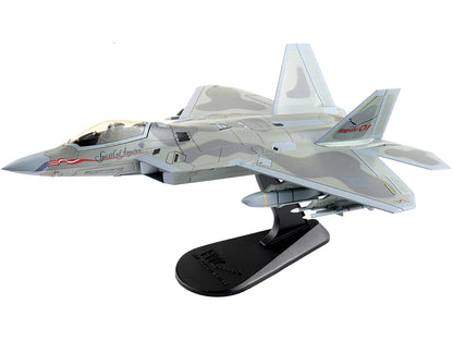 Lockheed F-22 Raptor Stealth Aircraft "Spirit of America" United States Air Force "Air Power Series" 1/72 Diecast Model by Hobby Master