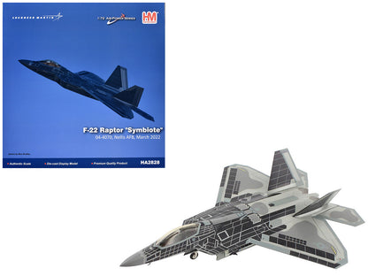 Lockheed F-22A Raptor Stealth Aircraft "Symbiote Nellis AFB NV" (2021) United States Air Force "Air Power Series" 1/72 Diecast Model by Hobby Master