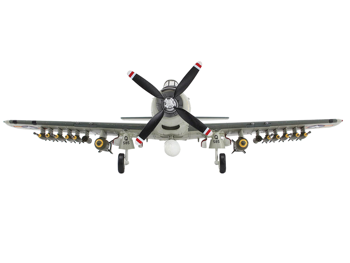 Douglas A-1H (AD-6) Skyraider Attack Aircraft "1st Fighter Squadron" (1963) South Vietnam Air Force "Air Power Series" 1/72 Diecast Model by Hobby Master