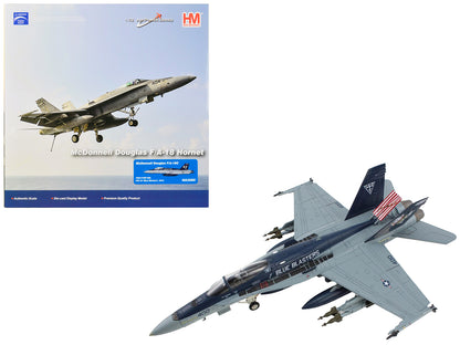 McDonnell Douglas F/A-18C Hornet Aircraft "NE400 VFA-34 Blue Blasters" (2015) United States Navy "Air Power Series" 1/72 Diecast Model by Hobby Master