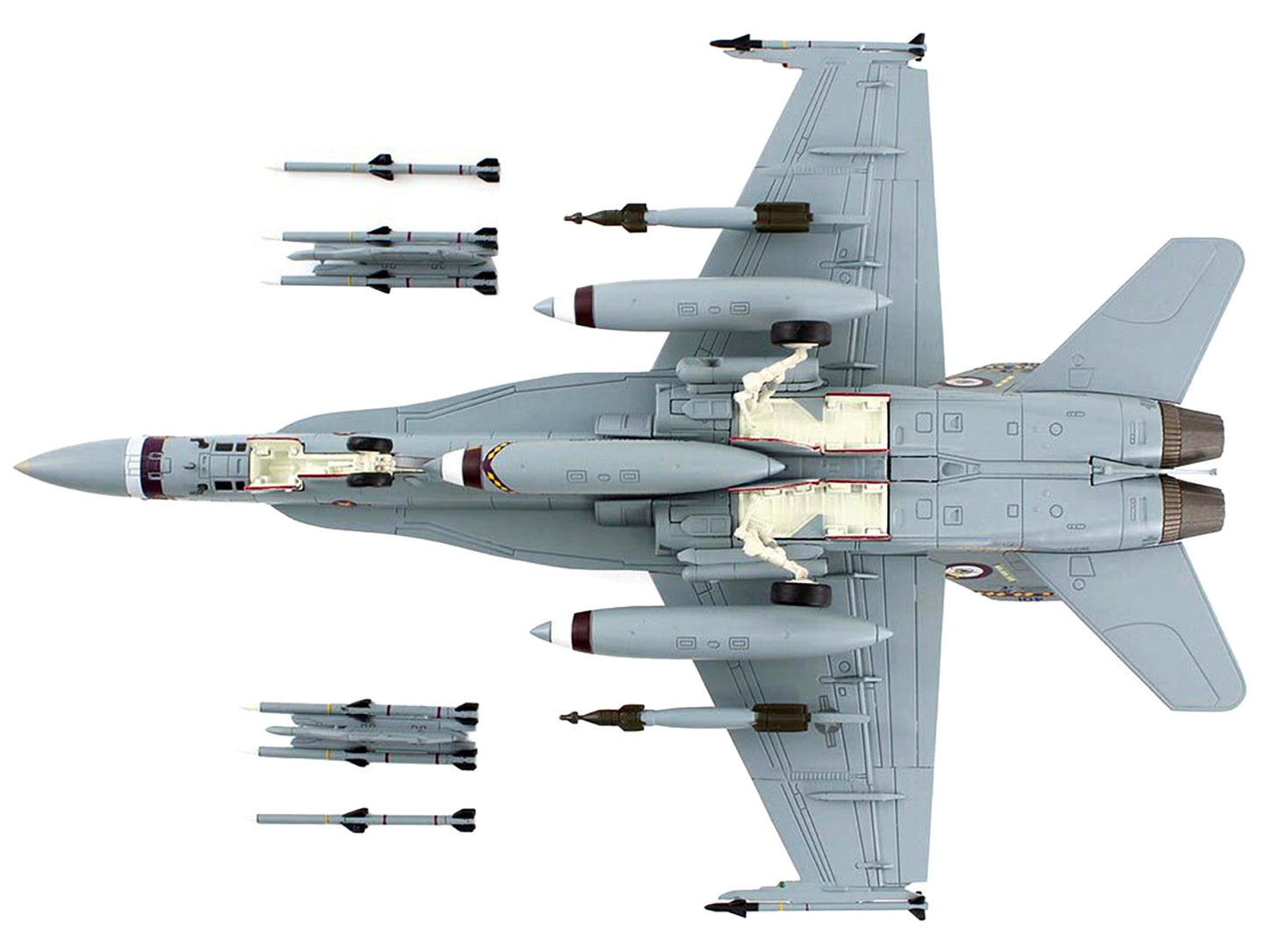 McDonnell Douglas F/A-18C Hornet Aircraft "VMFA-323 Death Rattlers" (2021) United States Marines "Air Power Series" 1/72 Diecast Model by Hobby Master