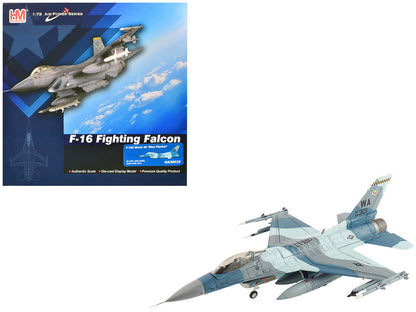 Lockheed F-16C Fighting Falcon Fighter Aircraft "Blue Flanker 64th Aggressor Squadron Nellis Air Force Base" (2012) United States Air Force "Air Power Series" 1/72 Diecast Model by Hobby Master