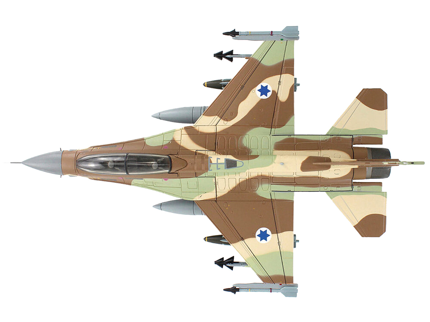 Lockheed F-16D Fighting Falcon Fighter Aircraft "628 Barak 105 Squadron The Scorpion" Israeli Air Force "Air Power Series" 1/72 Diecast Model by Hobby Master