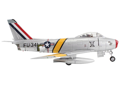 North American F-86F Sabre Fighter Aircraft "MIG Poison Maj. James P. Hagerstrom 67th FBS 18th FBG Korean War" United States Air Force "Air Power Series" 1/72 Diecast Model by Hobby Master