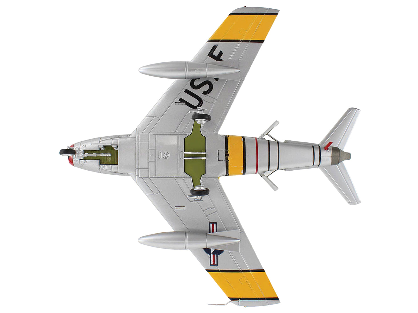 North American F-86F Sabre Fighter Aircraft "MIG Poison Maj. James P. Hagerstrom 67th FBS 18th FBG Korean War" United States Air Force "Air Power Series" 1/72 Diecast Model by Hobby Master