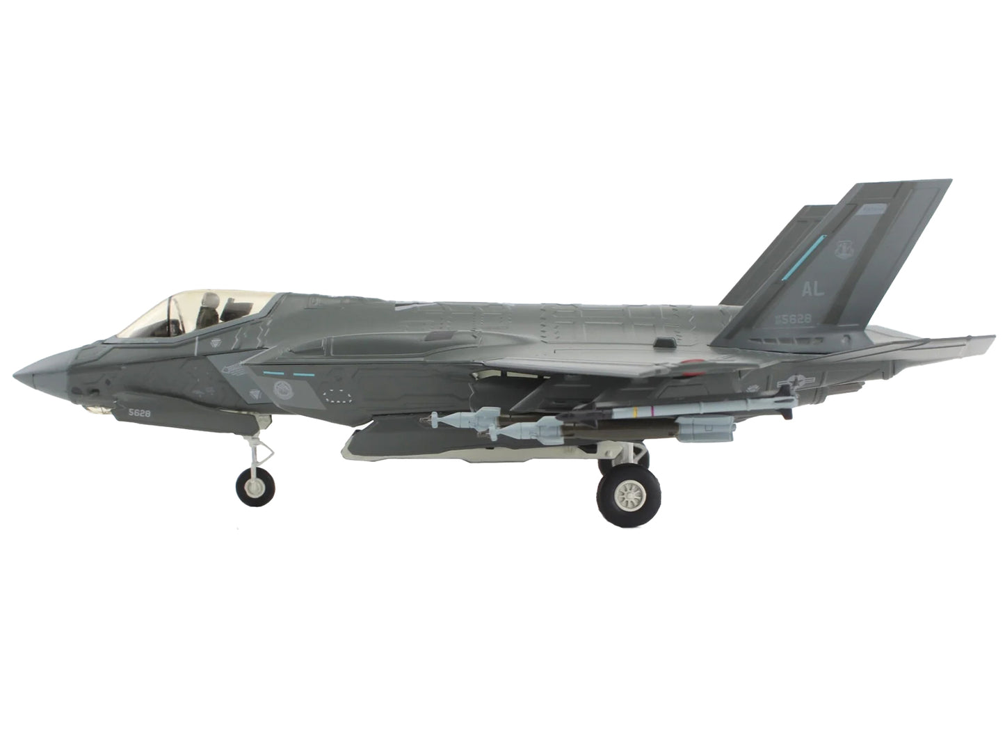 Lockheed Martin F-35A Lightning II Aircraft "100th Fighter Squadron Alabama Air National Guard" (2023) United States Air Force "Air Power Series" 1/72 Diecast Model by Hobby Master