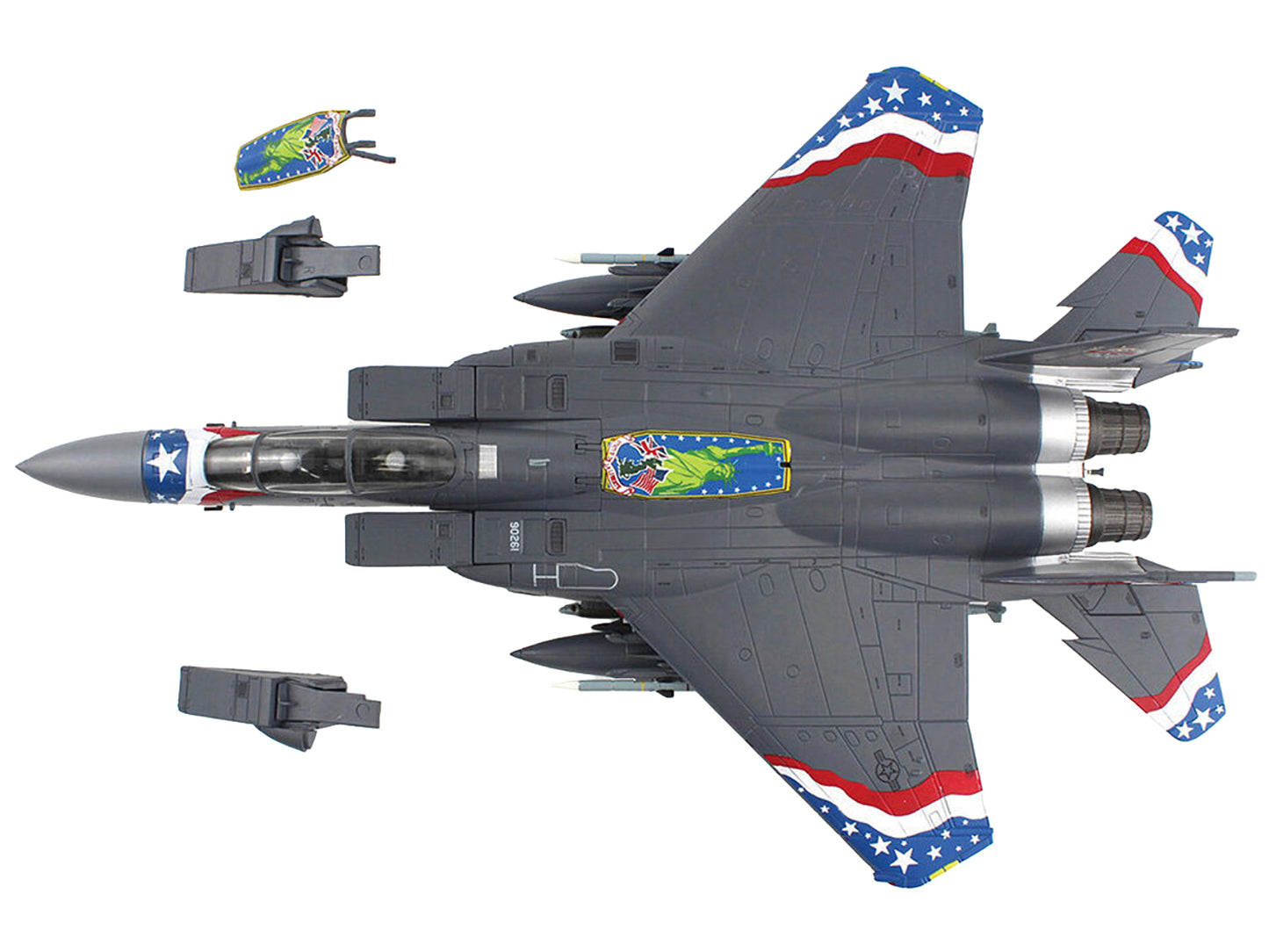 McDonnell Douglas F-15E Strike Eagle Fighter Aircraft "Liberator 48th Fighter Wing" (2022) United States Air Force "Air Power Series" 1/72 Diecast Model by Hobby Master